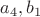 $a_4,b_1$ $a_4,b_1$