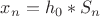 $x_n=h_0*S_n$ $x_n=h_0*S_n$