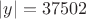 $|y|=37502$
