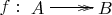 $f:\xymatrix{A\ar@{->>}[r]&B}$