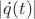$\lvert \dot q(t) \rvert$