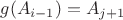 $g(A_{i-1})=A_{j+1}$