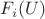 $F_i(U)$
