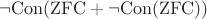 $\mathrm{\neg Con(ZFC+\neg Con(ZFC))}$