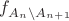 $f_{A_n \setminus A_{n + 1}}$