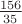 $\frac{156}{35}$