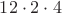 $12\cdot2\cdot4$