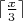 $\lceil\frac{x}{3}\rceil$