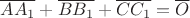 $\overline{AA_1} + \overline{BB_1} + \overline{CC_1} = \overline{O} $