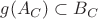 $g(A_C) \subset B_C$