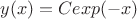 $y(x)=C exp(-x)$