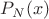 $P_N(x)$ $P_N(x)$