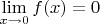 $\lim\limits_{x\to 0} f(x)=0$