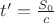 $t' = \frac{S_0}{c}$ $t' = \frac{S_0}{c}$