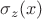 $\sigma_z(x)$