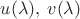 $u(\lambda),\:v(\lambda)$