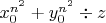 $x_0^{n^2}+y_0^{n^2}\div z$
