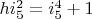 $h i_5^2=i_5^4+1$