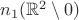 $n_1(\mathbb R^2\setminus 0)$