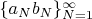 $\{a_Nb_N\}_{N=1}^\infty$