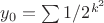 $y_0=\sum 1/2^{k^2}$