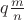 $q\tfrac{m}{n}$