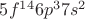 $5f^{14}6p^37s^2$
