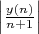 $\Bigl|\frac{y(n)}{n+1}\Bigr|$