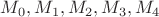 $M_0,M_1,M_2,M_3,M_4$