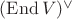 $(\operatorname{End}V)^\vee$ $(\operatorname{End}V)^\vee$