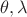 $\theta, \lambda$