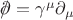 $\rlap{\(/\)}\partial = \gamma^{\mu} \partial_{\mu}$ $\rlap{\(/\)}\partial = \gamma^{\mu} \partial_{\mu}$