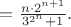 $=\frac{n\cdot 2^{n+1}}{3^{2^n}+1}.$