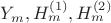 $Y_m, H^{(1)}_m, H^{(2)}_m$