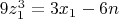 $9z_1^3=3x_1-6n$