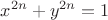 $\displaystyle x^{2n} + y^{2n} = 1$