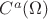 $C^a(\Omega )$