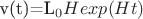 v(t)=L_{0}Hexp(Ht)