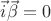 $\vec{i}\vec{\beta}=0$