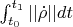 $\int_{t_0}^{t_1}||\dot\rho||dt$