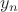 ${y_n}$
