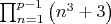$\prod ^{p-1}_{n=1}\left( n^{3} +3\right)$