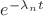 $e^{-\lambda_n t}$