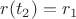 $r(t_2)=r_1$