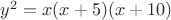 $y^2=x(x+5)(x+10)$