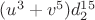 $(u^3+v^5)d_2^{15}$