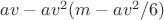 $av-av^2(m-av^2/6)$