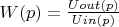 $W(p)=\frac{Uout(p)}{Uin(p)}$