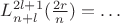 $L_{n+l}^{2l+1}(\tfrac{2r}{n})=\ldots$