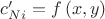 $c'_{Ni}  = f\left( {x,y} \right)$